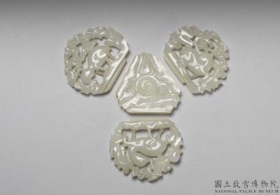 图片[3]-Four-part white jade paper weight-China Archive